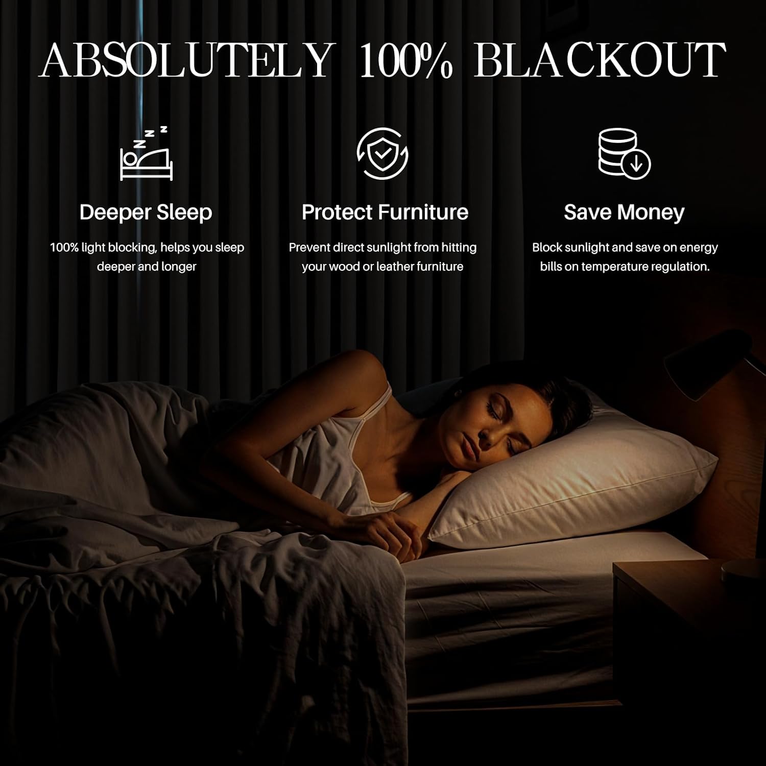 Pinch Pleated Curtains 100% Blackout Linen Curtains 95 Inches Long for Bedroom Living Room, Natural Memory Trained Thermal Insulated Room Darkening Window Pleat Drapes with Hooks, 2 Panels, 40"Wx95"L