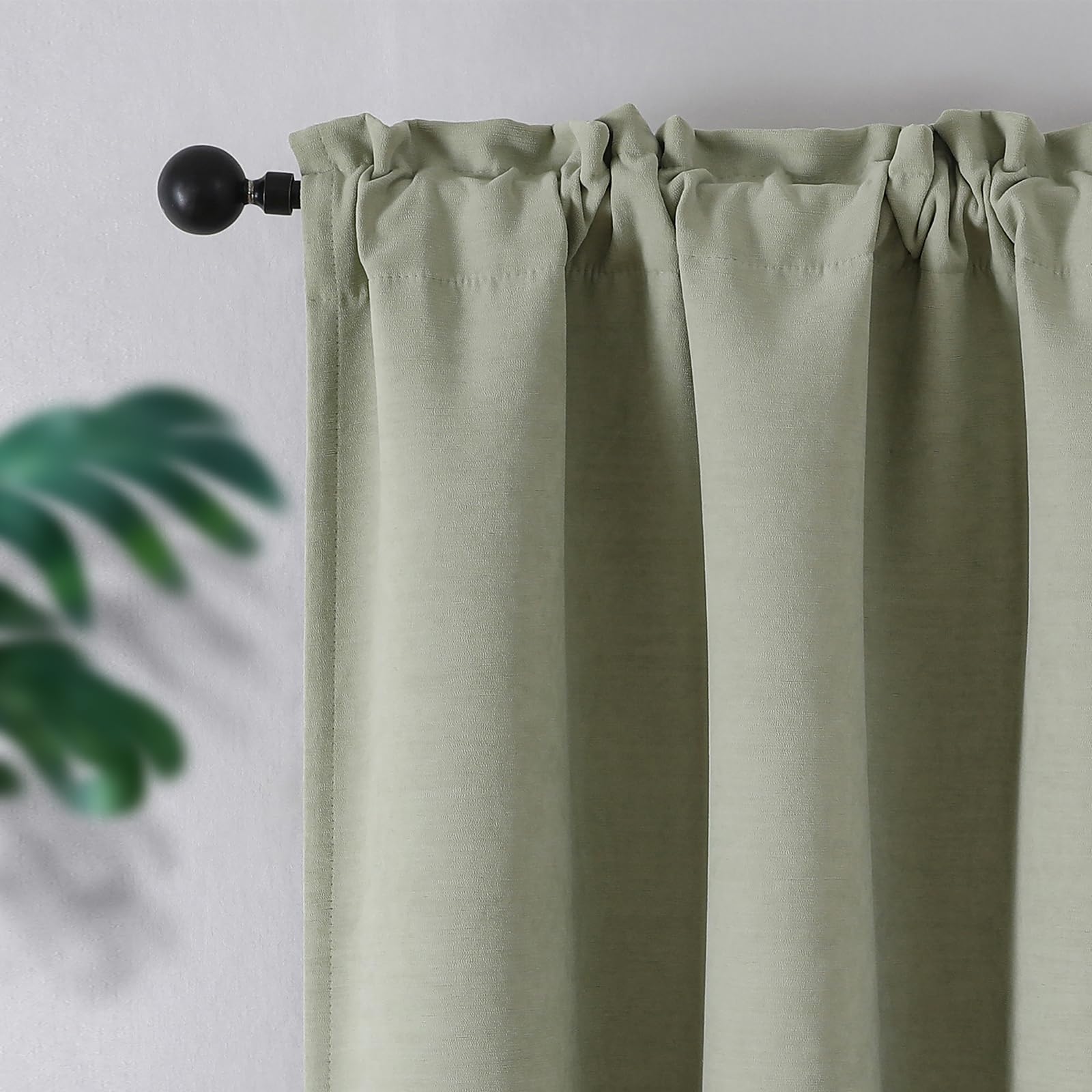 Joydeco White Blackout Curtains 96 Inches Long - 100% Blackout Curtain 2 Panel Set, Rod Pocket & Back Tabs Thermal Insulated Window Drapes for Bedroom Living Room (Pure White,52" Wx96 L)