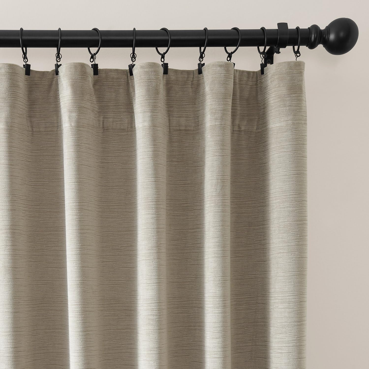 HPD Half Price Drapes Ravello Burnout Velvet Curtains 84 Inches Long (1 Panel) - Rod Pocket Room Darkening Curtains & Drapes for Bedroom, Living Room & Windows - 50X84, White