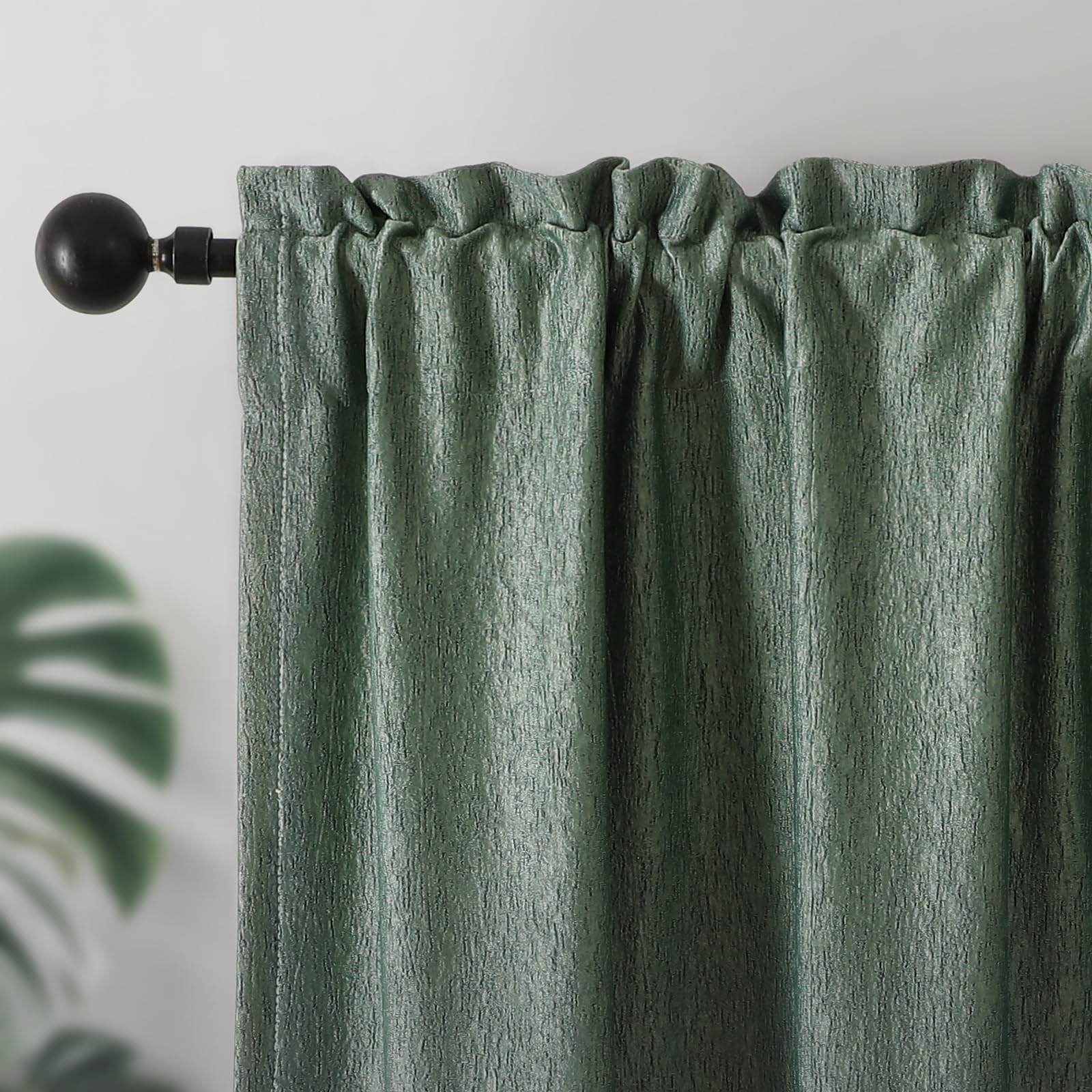 Joydeco White Blackout Curtains 96 Inches Long - 100% Blackout Curtain 2 Panel Set, Rod Pocket & Back Tabs Thermal Insulated Window Drapes for Bedroom Living Room (Pure White,52" Wx96 L)