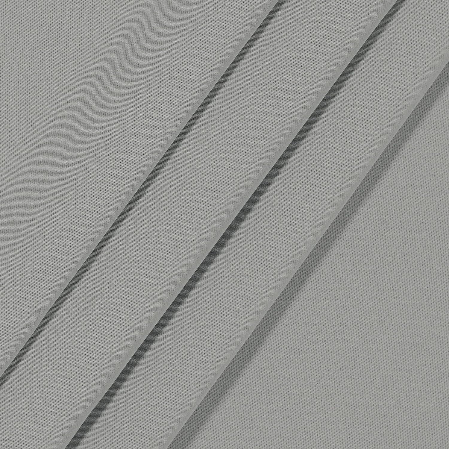 ECLIPSE Blackout Curtains for Bedroom-Darrell 37" x 84" Insulated Darkening Single Panel Rod Pocket Window Treatment Living Room, Grey